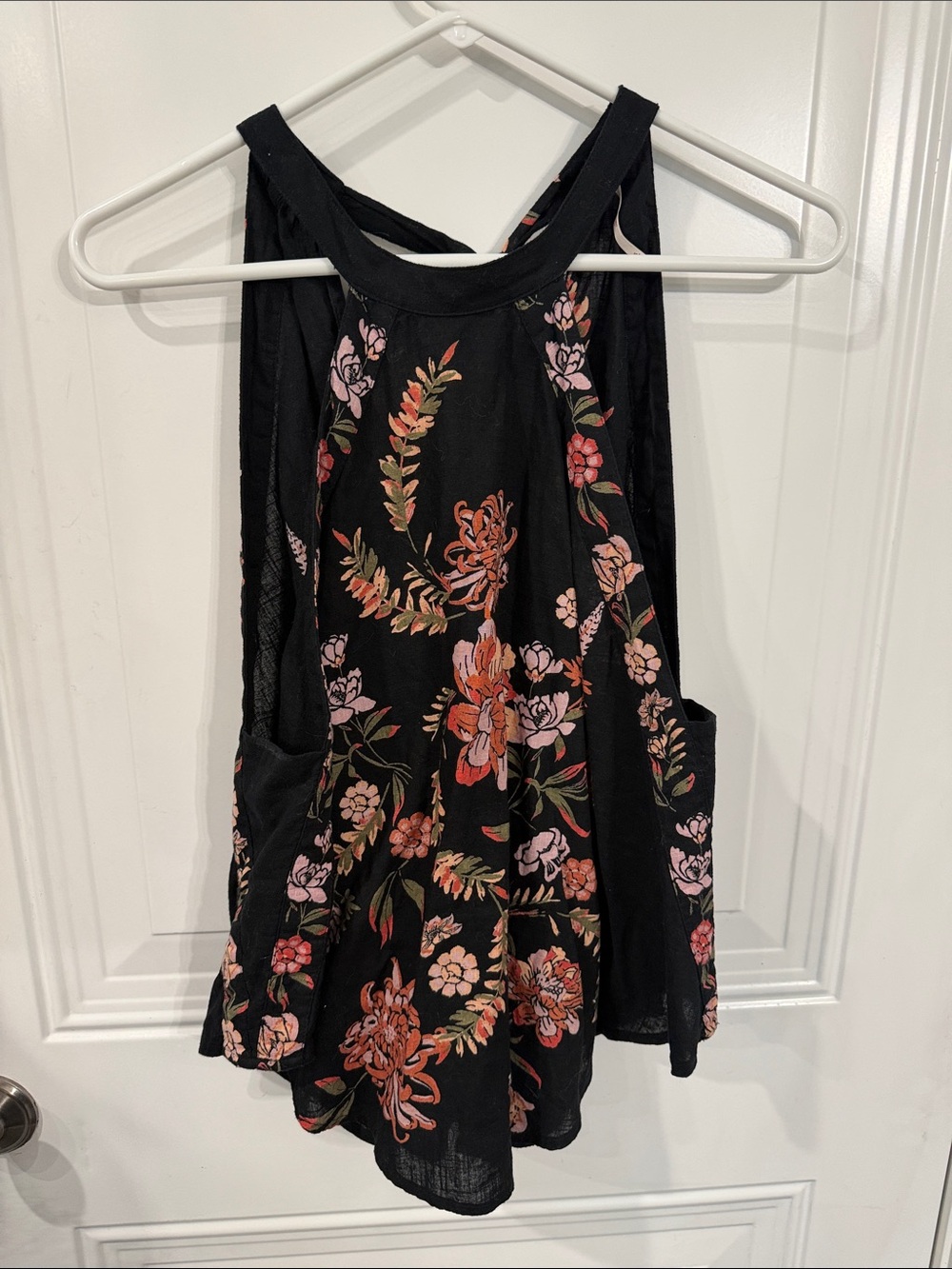 Free People Black Floral Top - Picture 2 of 6
